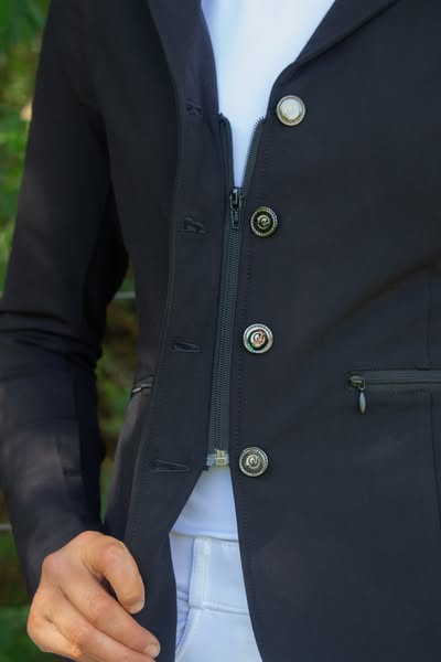 Martina Hidden Zip Show Jacket - Black (Previous Logo)